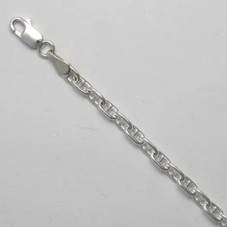 Springer's Collection Sterling Silver 3.4mm Anchor Link Chain