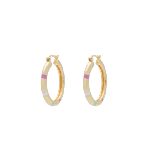 Sweet Stripe Hoop Earrings