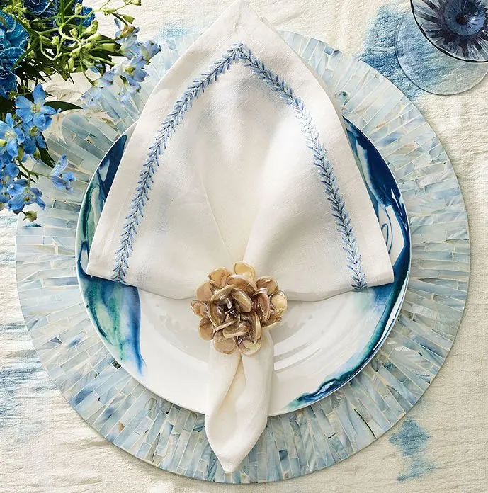 Tahiti Dawn Capiz Shell Placemat Set