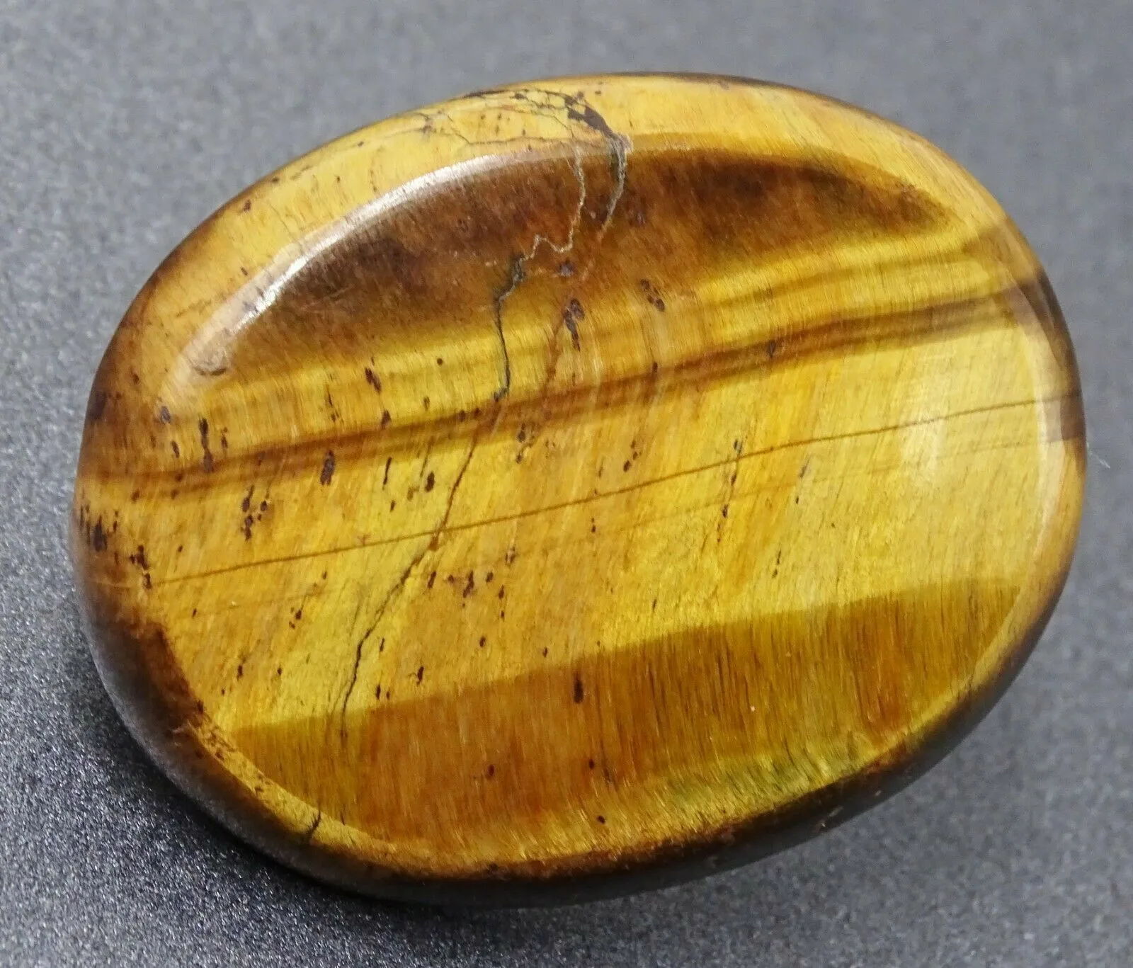 Tigers Eye Cabochon Oval Ladies Brooch