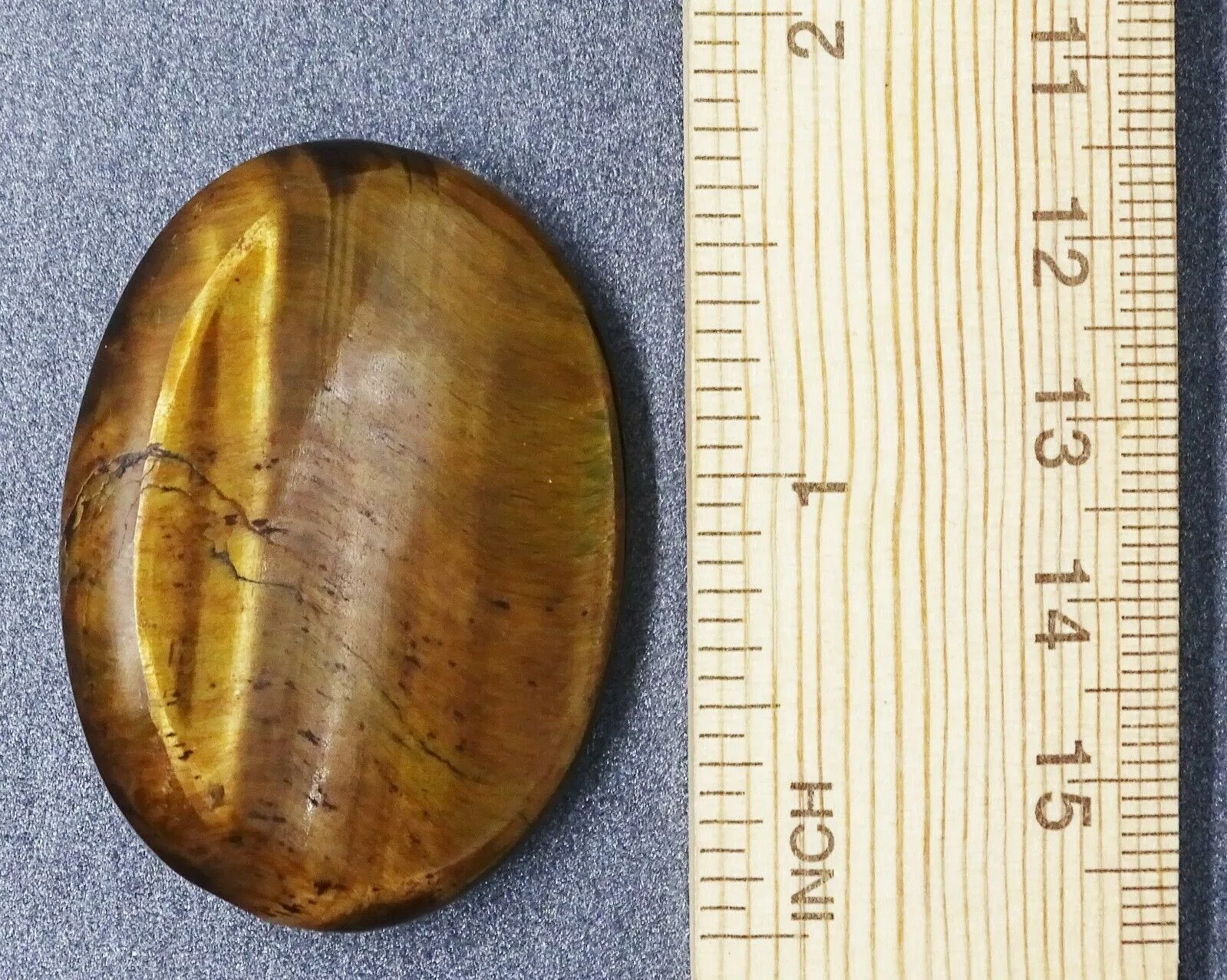 Tigers Eye Cabochon Oval Ladies Brooch