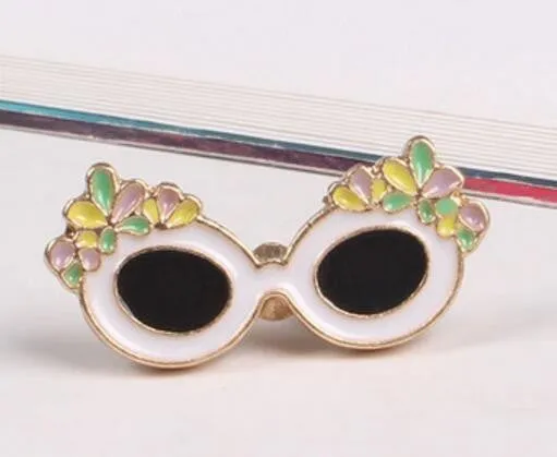 Timlee X002  Free shipping Cute Fruit Cat Sunglass Leaf Orange Pot Ice cream Watermelon Brooch Pins,Fashion Jewelry Wholesale