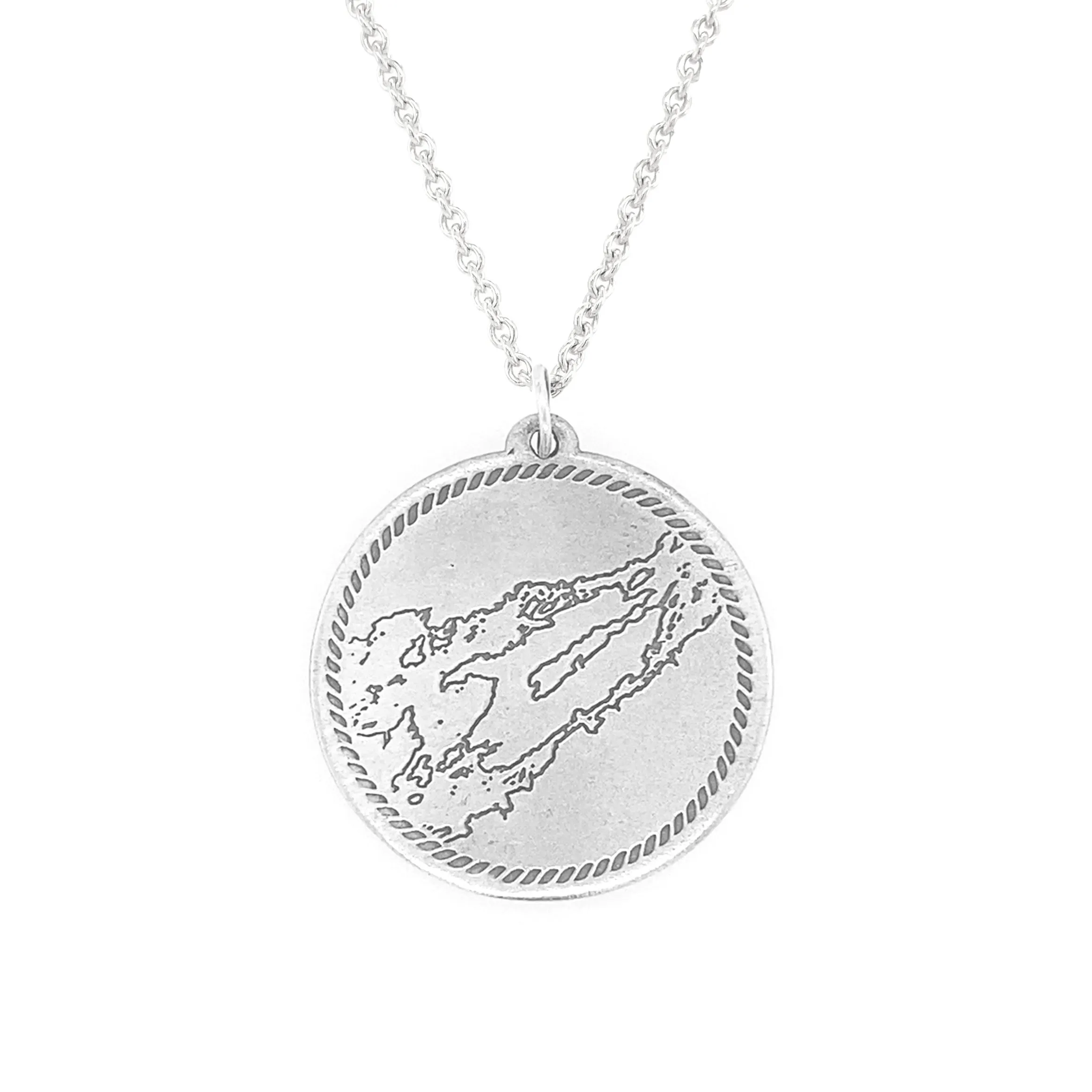 Wellesley Island Chart Necklace