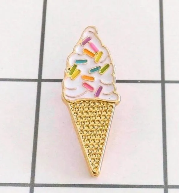 X023 Cartoon Oil Drop Heart Ice Cream Coffee Spoon Brooch Pins Button Pins Girl Jeans Bag Decoration Gift  Bijoux Wholesale